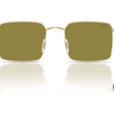 Ray-Ban RB3782 9213/2 Idan lichtgoud met groen glazen – achteraanzicht