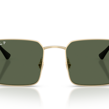 Ray-Ban RB3782 92139A Idan lichtgoud met donkergroen gepolariseerd glazen – vooraanzicht