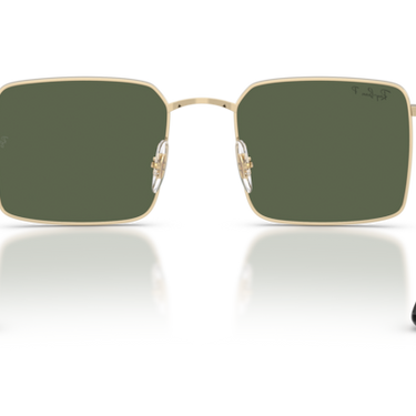 Ray-Ban RB3782 92139A Idan lichtgoud met donkergroen gepolariseerd glazen – achteraanzicht
