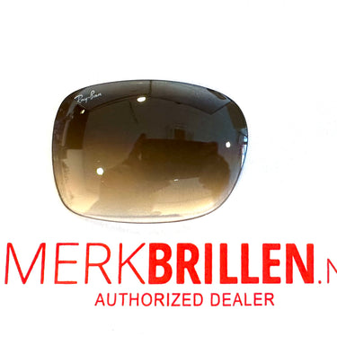 1 logo glas RB 4068 maat 59 bruin gradient met lichte beschadiging