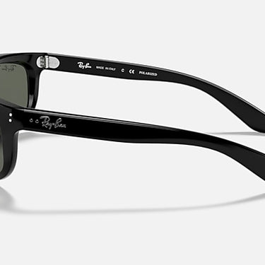 Ray-Ban Balorama RB4089 601/58 zwart gepolariseerd – zijaanzicht