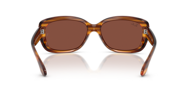 Ray-Ban RB4101 820/C5 Jackie Ohh glanzend rood havana gestreept – achteraanzicht