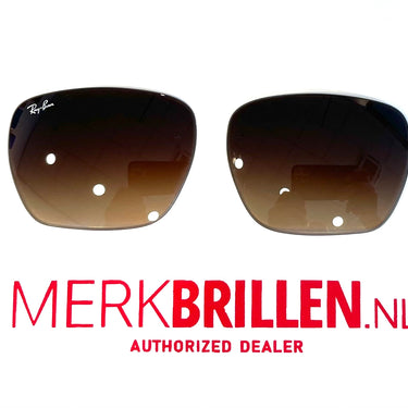 Set glazen voor Ray-Ban RB4186 856/13 bruin gradiënt