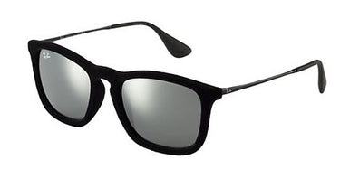 Ray-Ban Zonnebril RB4187 Flock black grey mirror silver