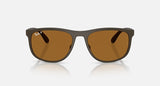 Ray-Ban RB4468 6124BB Liteforce zandbruin – vooraanzicht