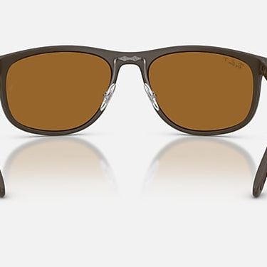 Ray-Ban RB4468 6124BB Liteforce zandbruin – achteraanzicht