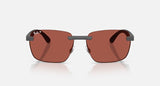 Ray-Ban RB4470CH 60171B Polarized S zandgrijs – vooraanzicht