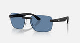 Ray-Ban RB4470CH 601S1C Polarized S zandzwart – schuin vooraanzicht