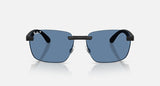 Ray-Ban RB4470CH 601S1C Polarized S zandzwart – vooraanzicht