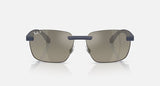 Ray-Ban RB4470CH 63315J Polarized+ zanddonkerblauw – vooraanzicht