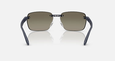 Ray-Ban RB4470CH 63315J Polarized+ zanddonkerblauw – achteraanzicht