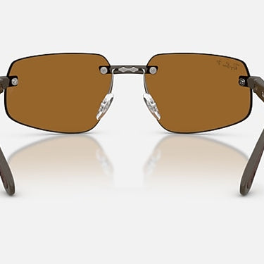Ray-Ban RB4475CH 6124BB Polarized S zandbruin – achteraanzicht
