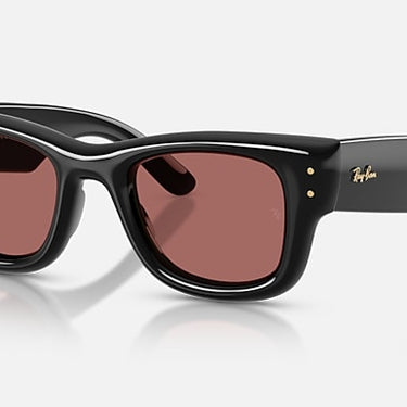 Ray-Ban RB4940 601/69 Wayfarer Puffer zwart – schuin vooraanzicht
