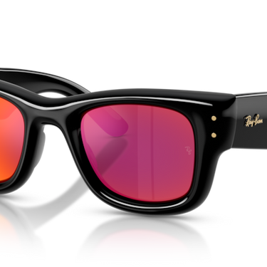 Ray-Ban RB4940 601/6Q Wayfarer Puffer zwart – schuin vooraanzicht