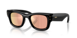 Ray-Ban RB4940 601/7J Wayfarer Puffer zwart – schuin vooraanzicht