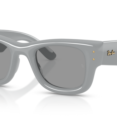Ray-Ban RB4940 6876/1 Wayfarer Puffer effen grijs – schuin vooraanzicht