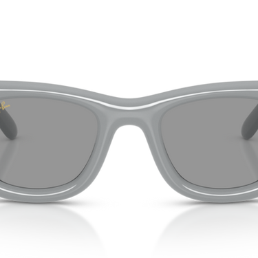 Ray-Ban RB4940 6876/1 Wayfarer Puffer effen grijs – vooraanzicht