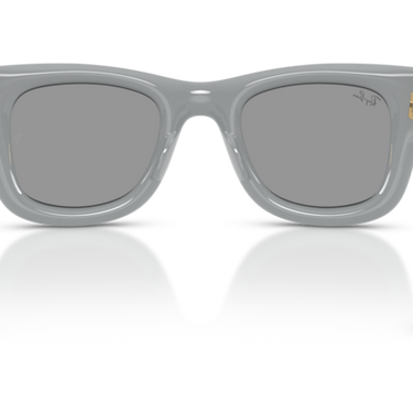 Ray-Ban RB4940 6876/1 Wayfarer Puffer effen grijs – achteraanzicht