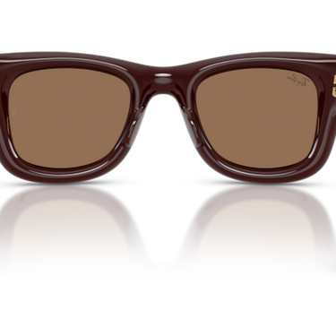 Ray-Ban RB4940 687773 Wayfarer Puffer donkerbruin – achteraanzicht