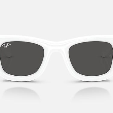 Ray-Ban RB4940B 686387 Wayfarer Puffer Crystal wit met strass – vooraanzicht
