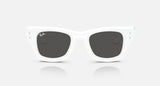 Ray-Ban RB4940B 686387 Wayfarer Puffer Crystal wit met strass – vooraanzicht