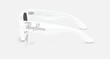 Ray-Ban RB4940B 686387 Wayfarer Puffer Crystal wit met strass – zijaanzicht