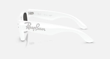 Ray-Ban RB4940B 686387 Wayfarer Puffer Crystal wit met strass – zijaanzicht