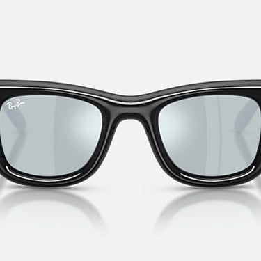 Ray-Ban RB4940B 686430 Wayfarer Puffer Crystal zwart – vooraanzicht