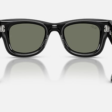 Ray-Ban RB4940B 686430 Wayfarer Puffer Crystal zwart – achteraanzicht
