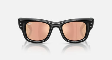 Ray-Ban RB4940B 68647J Wayfarer Puffer Crystal zwart – vooraanzicht
