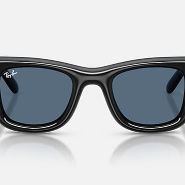 Ray-Ban RB4940B 686480 Wayfarer Puffer Crystal zwart – vooraanzicht