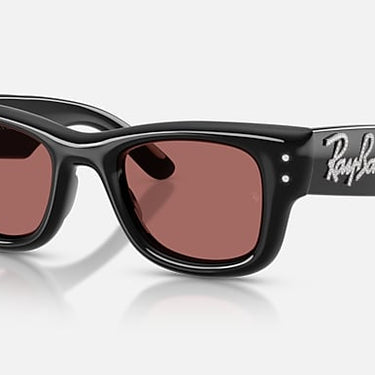 Ray-Ban RB4940B 686485 Wayfarer Puffer Crystal zwart – schuin vooraanzicht