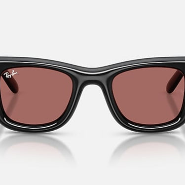 Ray-Ban RB4940B 686485 Wayfarer Puffer Crystal zwart – vooraanzicht