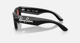Ray-Ban RB4940B 686485 Wayfarer Puffer Crystal zwart – zijaanzicht