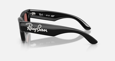 Ray-Ban RB4940B 686485 Wayfarer Puffer Crystal zwart – zijaanzicht