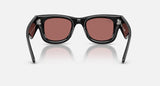 Ray-Ban RB4940B 686485 Wayfarer Puffer Crystal zwart – achteraanzicht