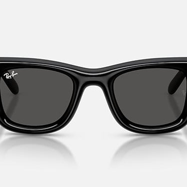 Ray-Ban RB4940B 686487 Wayfarer Puffer Crystal zwart met strass – vooraanzicht