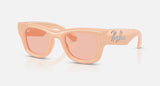 Ray-Ban RB4940B 688884 Wayfarer Puffer Crystal effen nude – schuin vooraanzicht