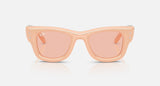 Ray-Ban RB4940B 688884 Wayfarer Puffer Crystal effen nude – vooraanzicht