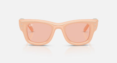 Ray-Ban RB4940B 688884 Wayfarer Puffer Crystal effen nude – vooraanzicht