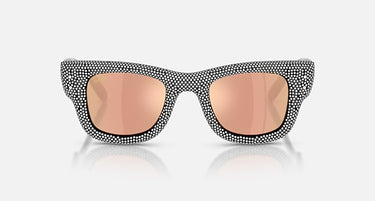Ray-Ban RB4940BP 68657J Wayfarer Puffer Crystal Pavé zwart – vooraanzicht