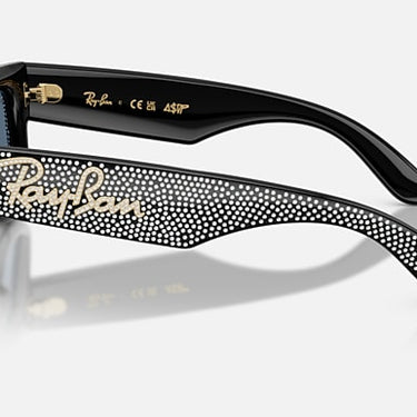 Ray-Ban RB4940BP 686580 Wayfarer Puffer Crystal Pavé zwart – zijaanzicht