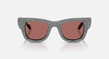 Ray-Ban RB4940BP 686585 Wayfarer Puffer Crystal Pavé zwart – vooraanzicht