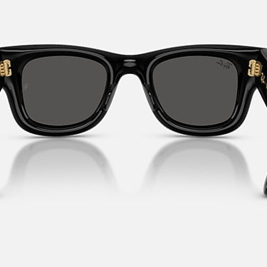 Ray-Ban RB4940BP 686587 Wayfarer Puffer Crystal Pavé zwart met strass pavé – achteraanzicht