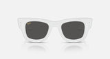Ray-Ban RB4940BP 686687 Wayfarer Puffer Crystal Pavé wit met strass pavé – vooraanzicht