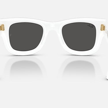Ray-Ban RB4940BP 686687 Wayfarer Puffer Crystal Pavé wit met strass pavé – achteraanzicht