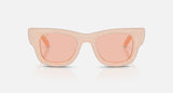 Ray-Ban RB4940BP 688984 Wayfarer Puffer Crystal Pavé effen nude – vooraanzicht