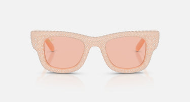 Ray-Ban RB4940BP 688984 Wayfarer Puffer Crystal Pavé effen nude – vooraanzicht