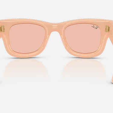 Ray-Ban RB4940BP 688984 Wayfarer Puffer Crystal Pavé effen nude – achteraanzicht