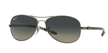 Ray-Ban TECH-CARBON FIBRE RB8301 029/N8 Gunmetal-Kristal Grijs Blauw Gepolariseerd